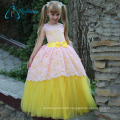 Lace Sashes Bow Beading Colorful Girl Dresses For Bridesmaid